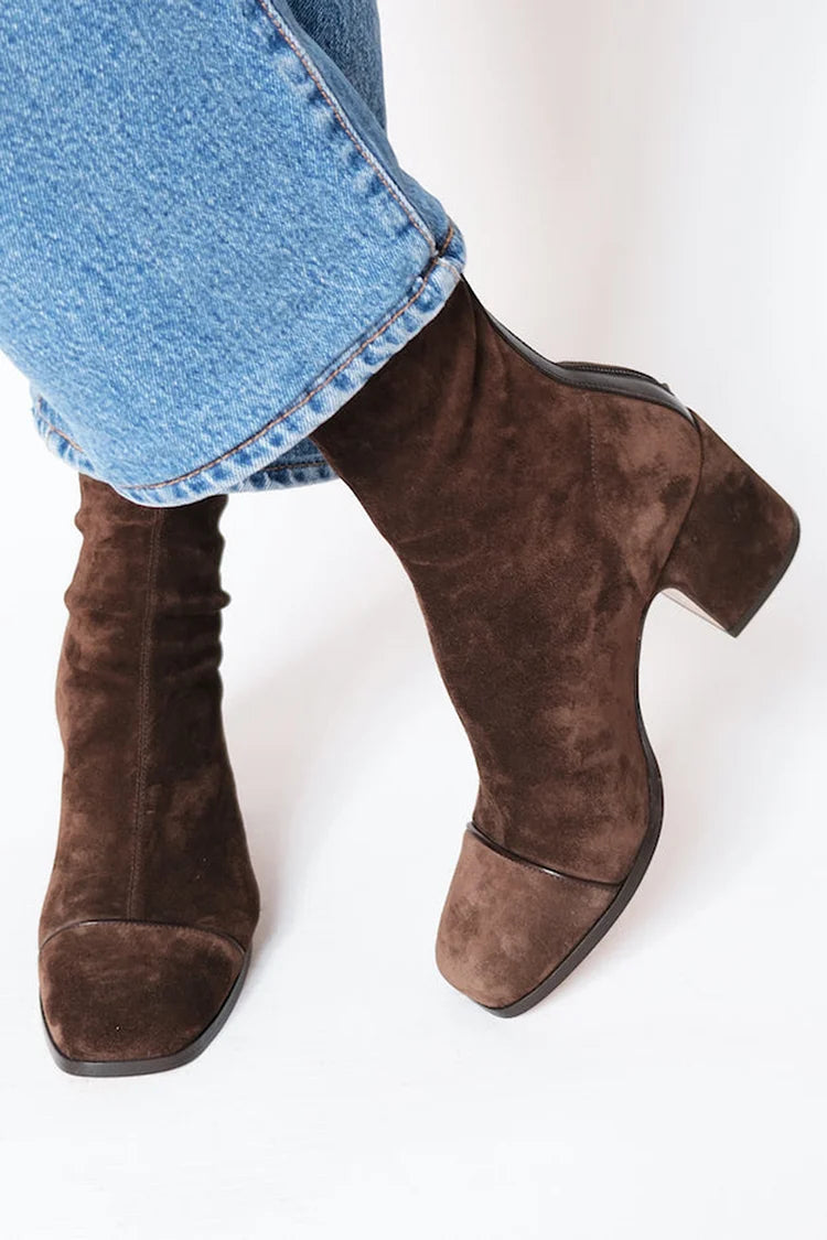Lola | Square toe heeled boots