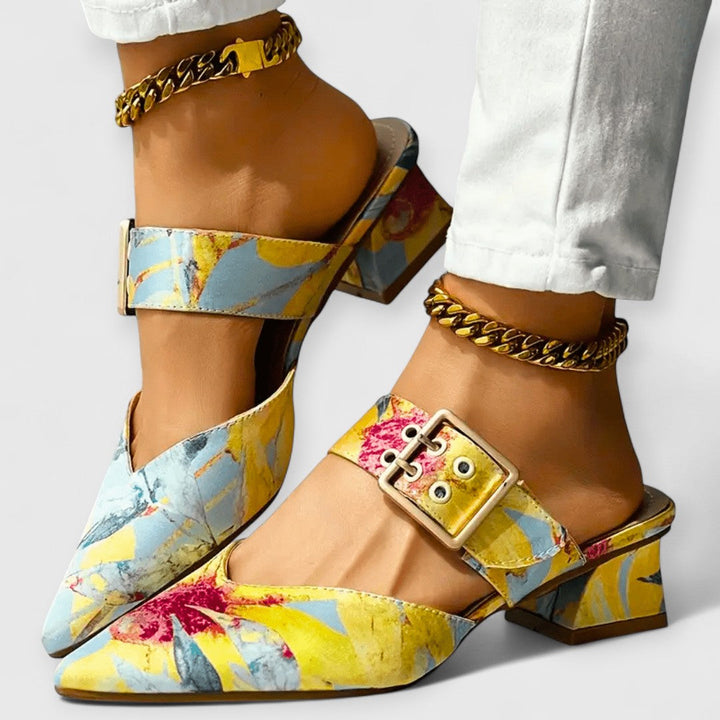 BELLO | Orthopaedic Colour Accent Heels for Women