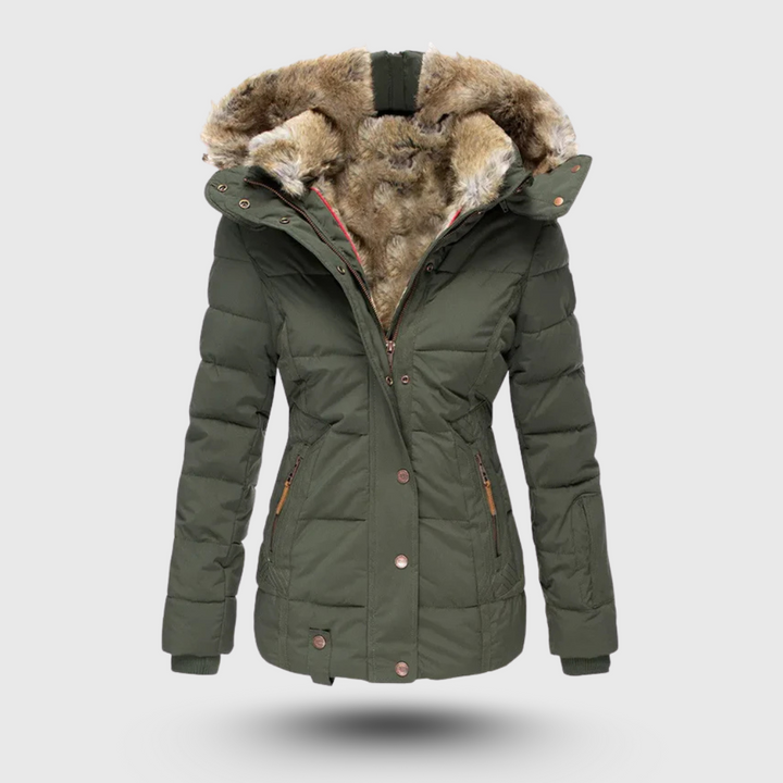 Hanne™ - Winter Jacket with Fluffy Collar and Slim Fit