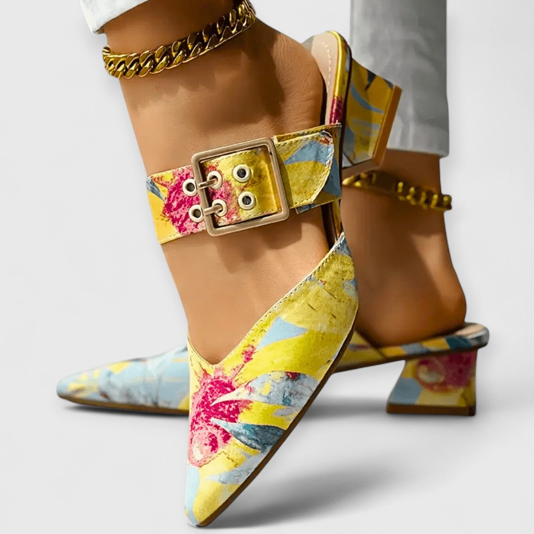 BELLO | Orthopaedic Colour Accent Heels for Women