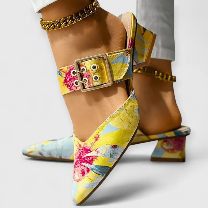 BELLO | Orthopaedic Colour Accent Heels for Women