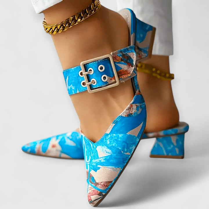 BELLO | Orthopaedic Colour Accent Heels for Women