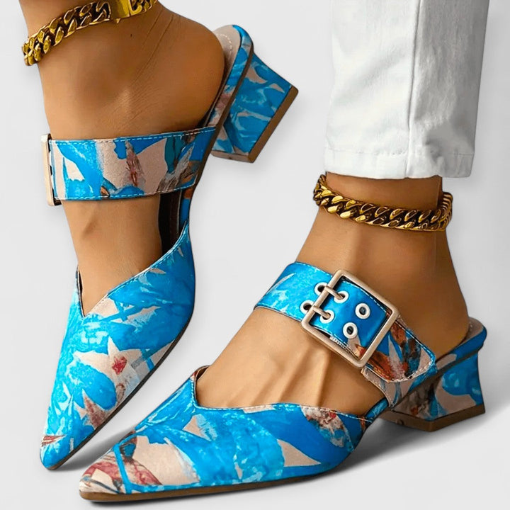 BELLO | Orthopaedic Colour Accent Heels for Women