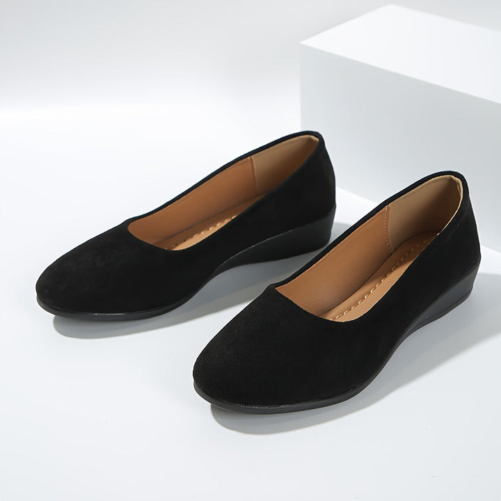 Eliane – Comfortable flats with wedge heels