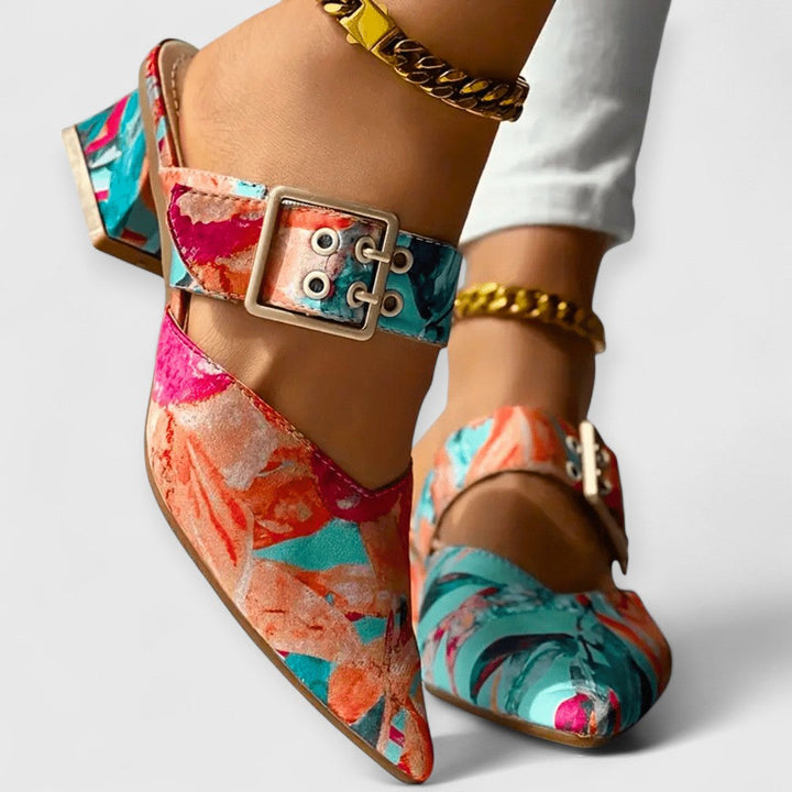 BELLO | Orthopaedic Colour Accent Heels for Women