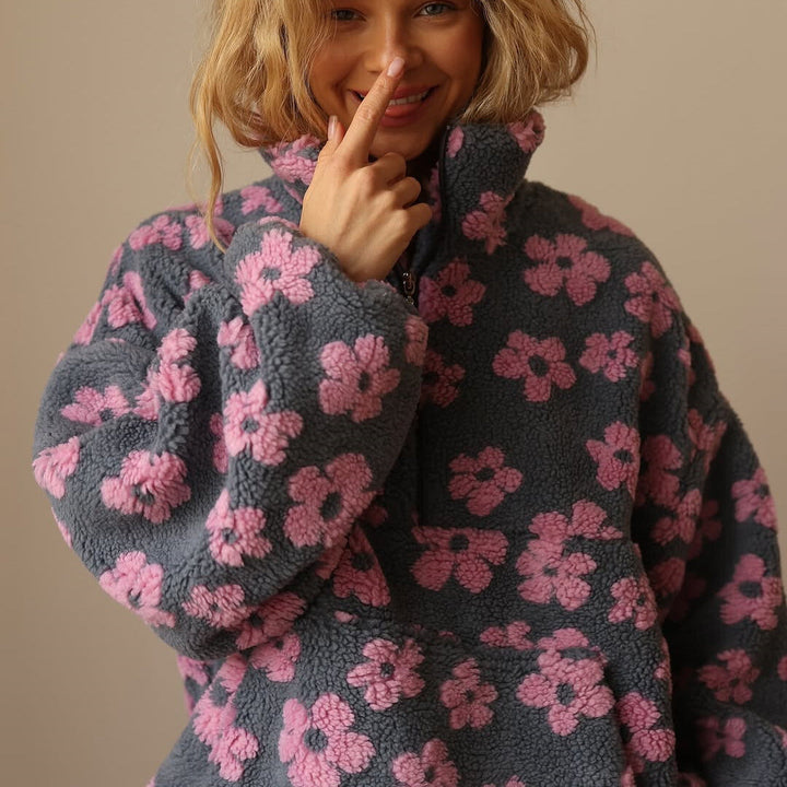 Vellina™ - Floral Warmer Fleece Pullover