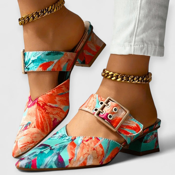 BELLO | Orthopaedic Colour Accent Heels for Women