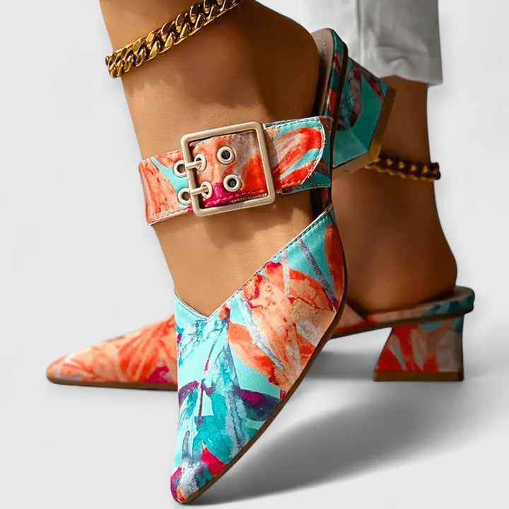 BELLO | Orthopaedic Colour Accent Heels for Women