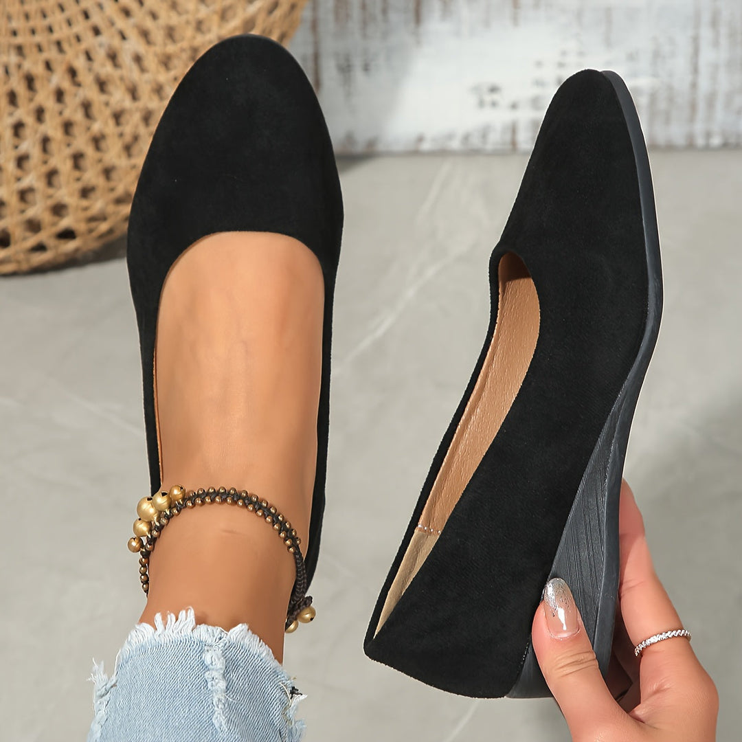 Eliane – Comfortable flats with wedge heels