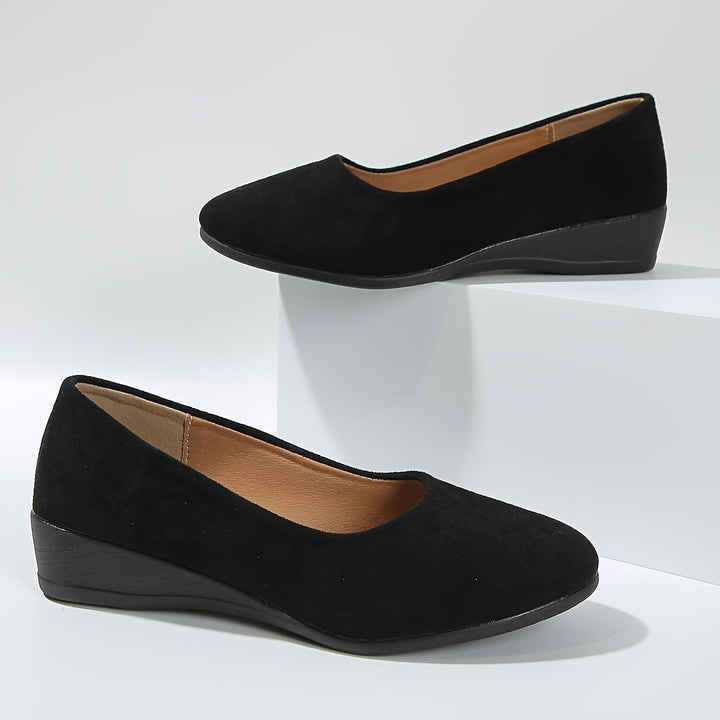 Eliane – Comfortable flats with wedge heels