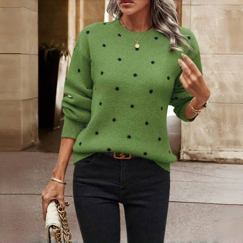 Noella | Polka Dot Knitted Sweater