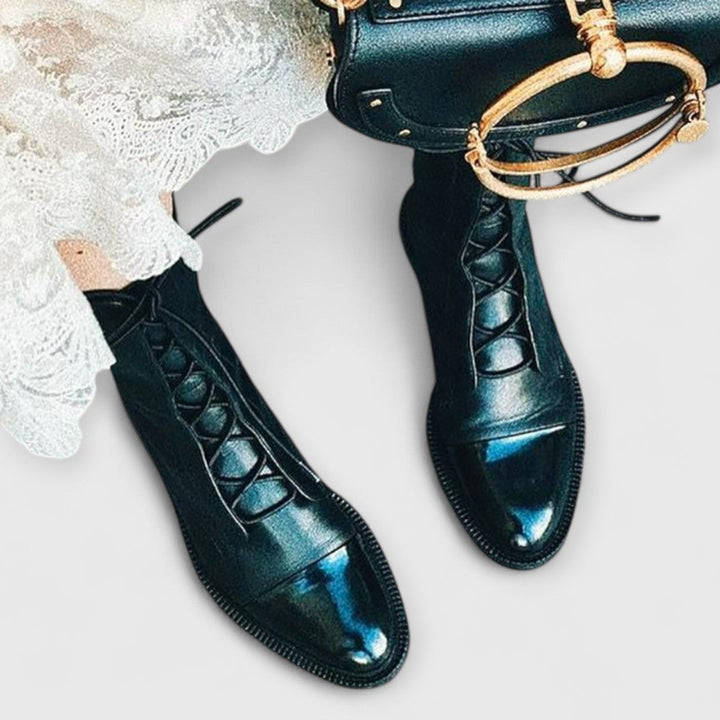ALTHEA | Classic Lace-Up Ankle Boots