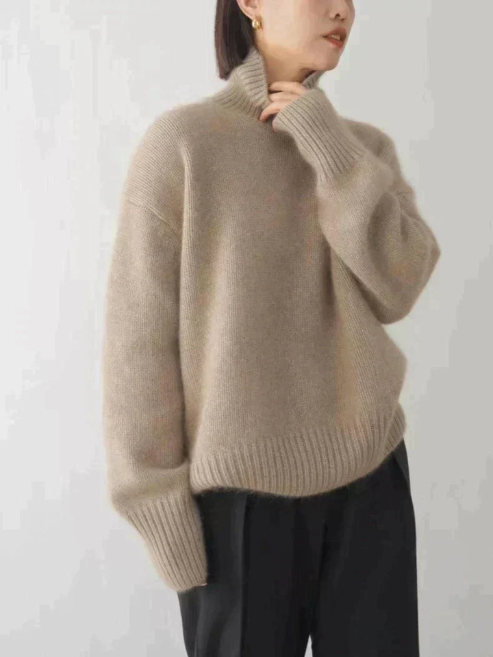 Isabella - High Neck Cashmere Jumper