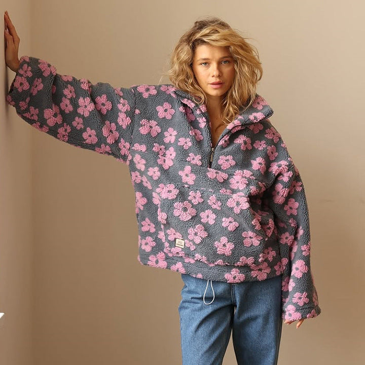 Vellina™ - Floral Warmer Fleece Pullover