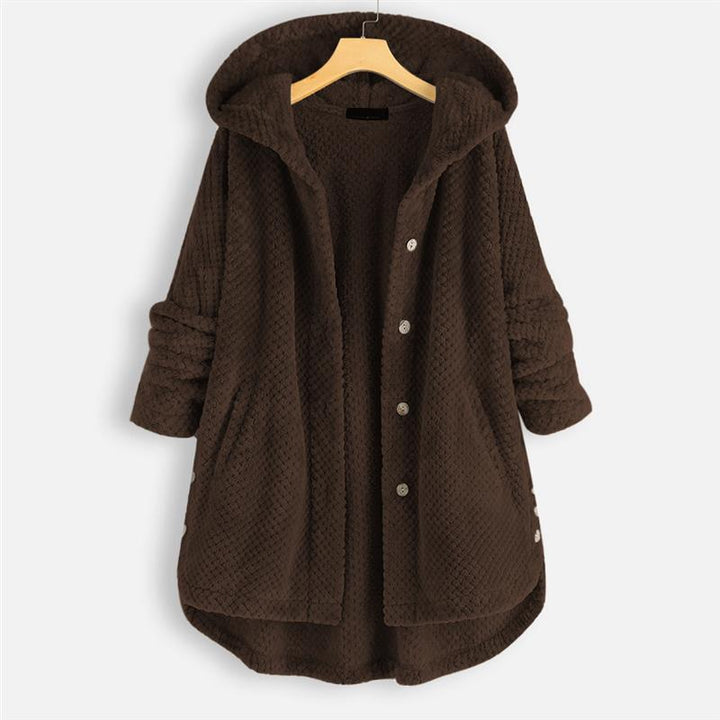 Jesse | Winter Hooded Double-faced Fleece Coat