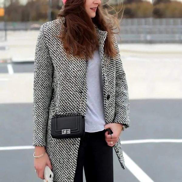 CHELSEA™ | LONG CHECK COAT