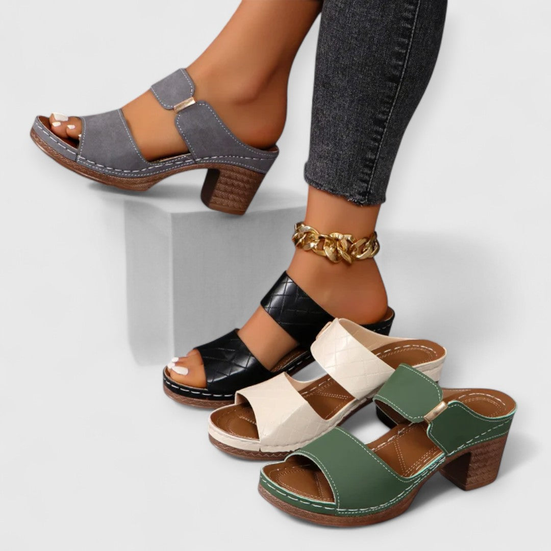 SHARA | Orthopaedic Comfort Sandals with Block Heel