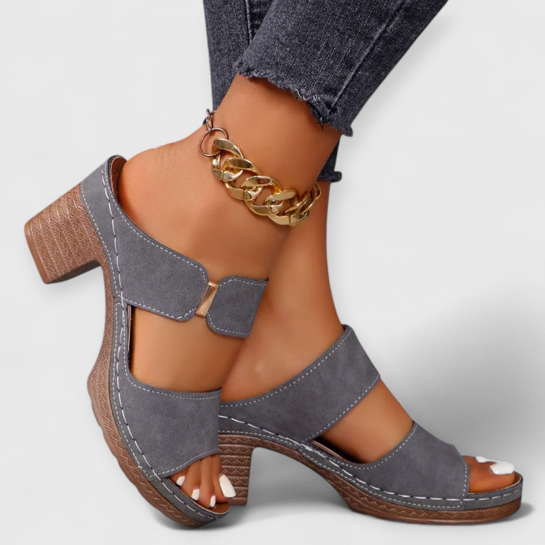 SHARA | Orthopaedic Comfort Sandals with Block Heel