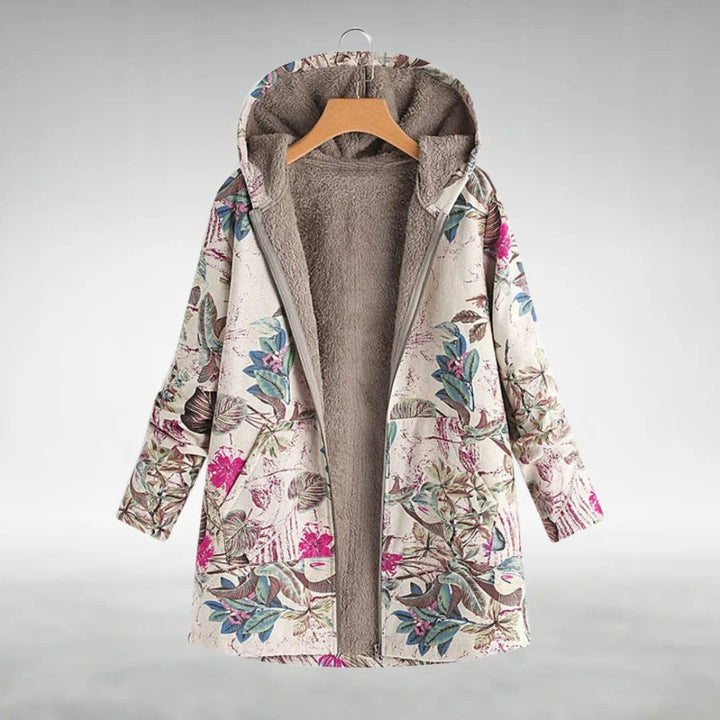 Fleural™ - Stylish Floral Fleece Jacket