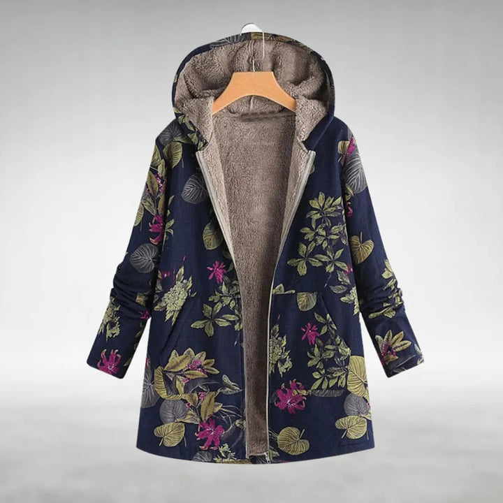 Fleural™ - Stylish Floral Fleece Jacket