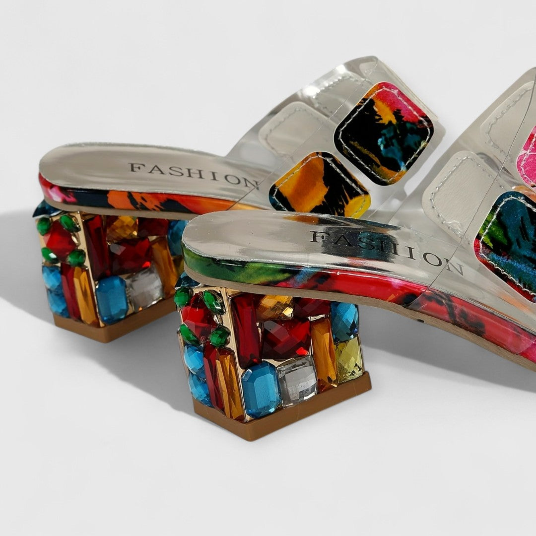 Katie | Orthopaedic Luxury Heels with Colour Play