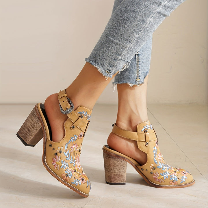 Rosine | Vintage Floral Ankle Boots
