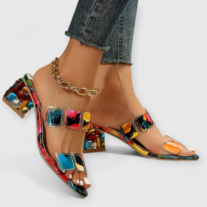 Katie | Orthopaedic Luxury Heels with Colour Play