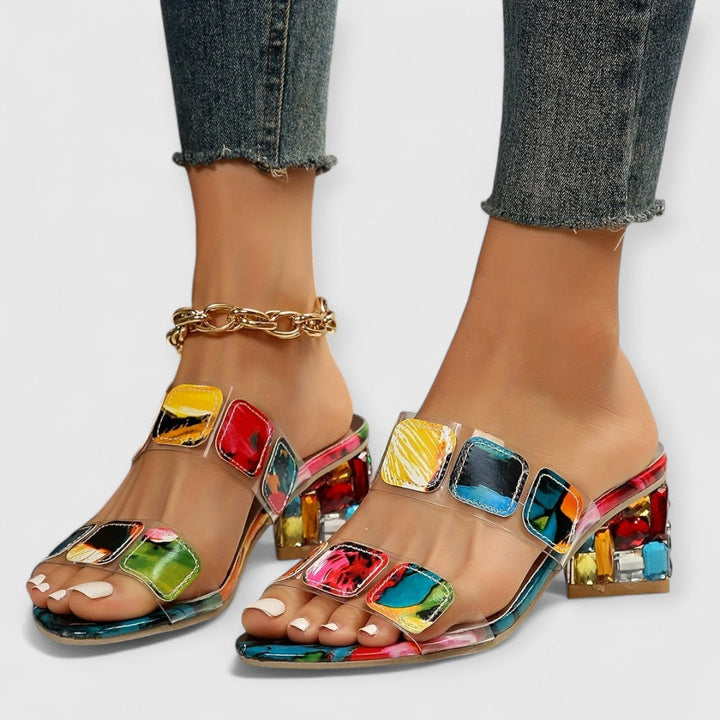 Katie | Orthopaedic Luxury Heels with Colour Play