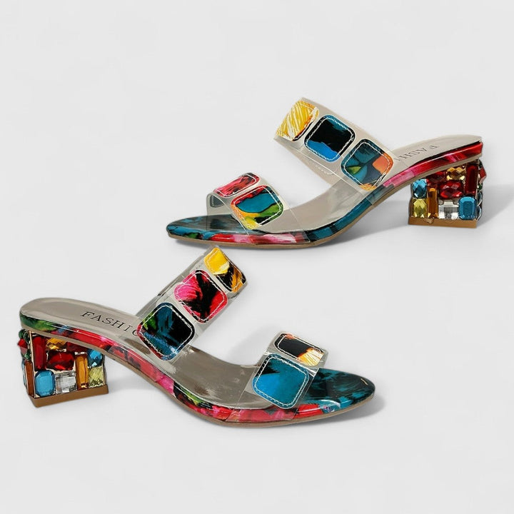 Katie | Orthopaedic Luxury Heels with Colour Play