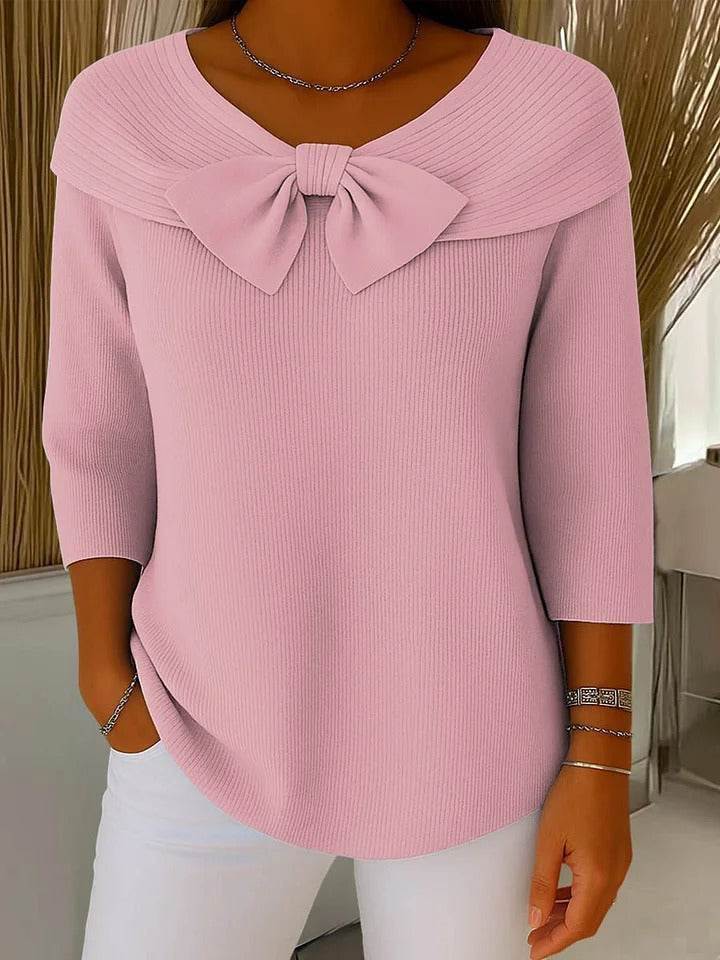 Lillian | Bow Detail Knit Top