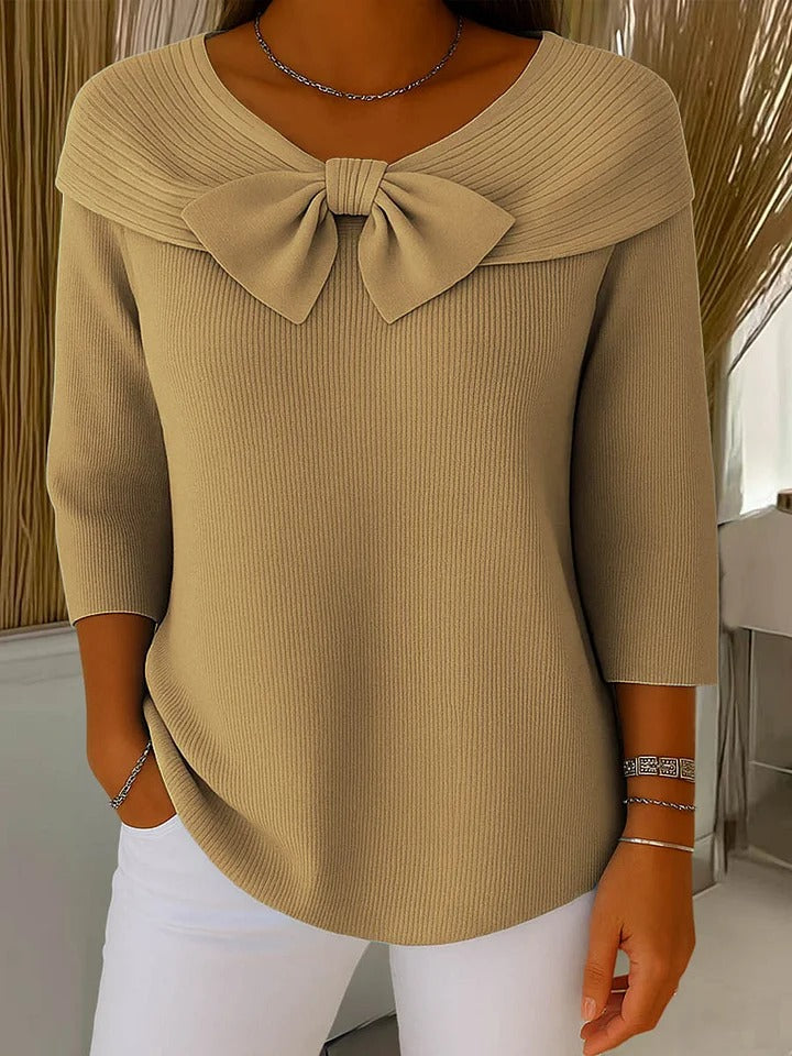 Lillian | Bow Detail Knit Top