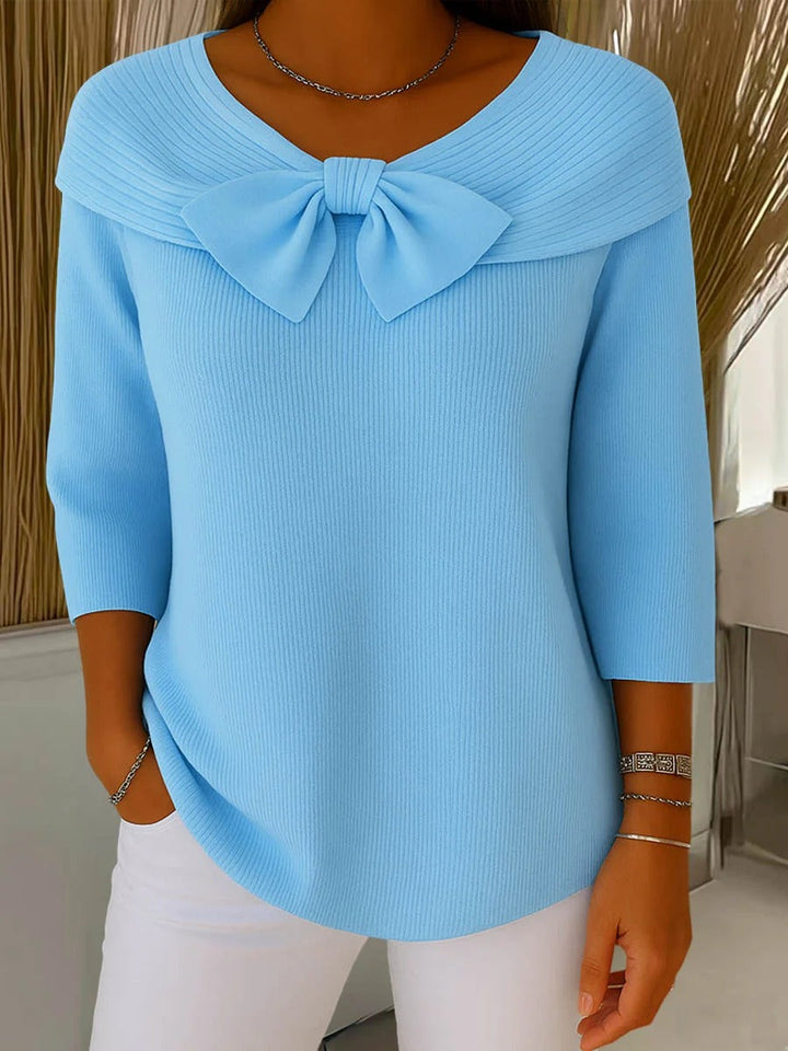 Lillian | Bow Detail Knit Top
